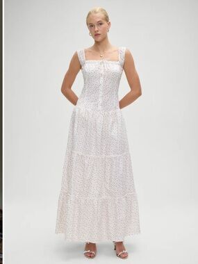 christabelle eyelet maxi dress Frankies Bikinis + Christabelle Ruffle Maxi Dress